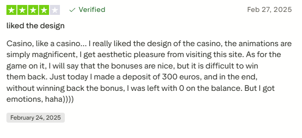 WinShark Casino Review 6 - Overall Rating Summary